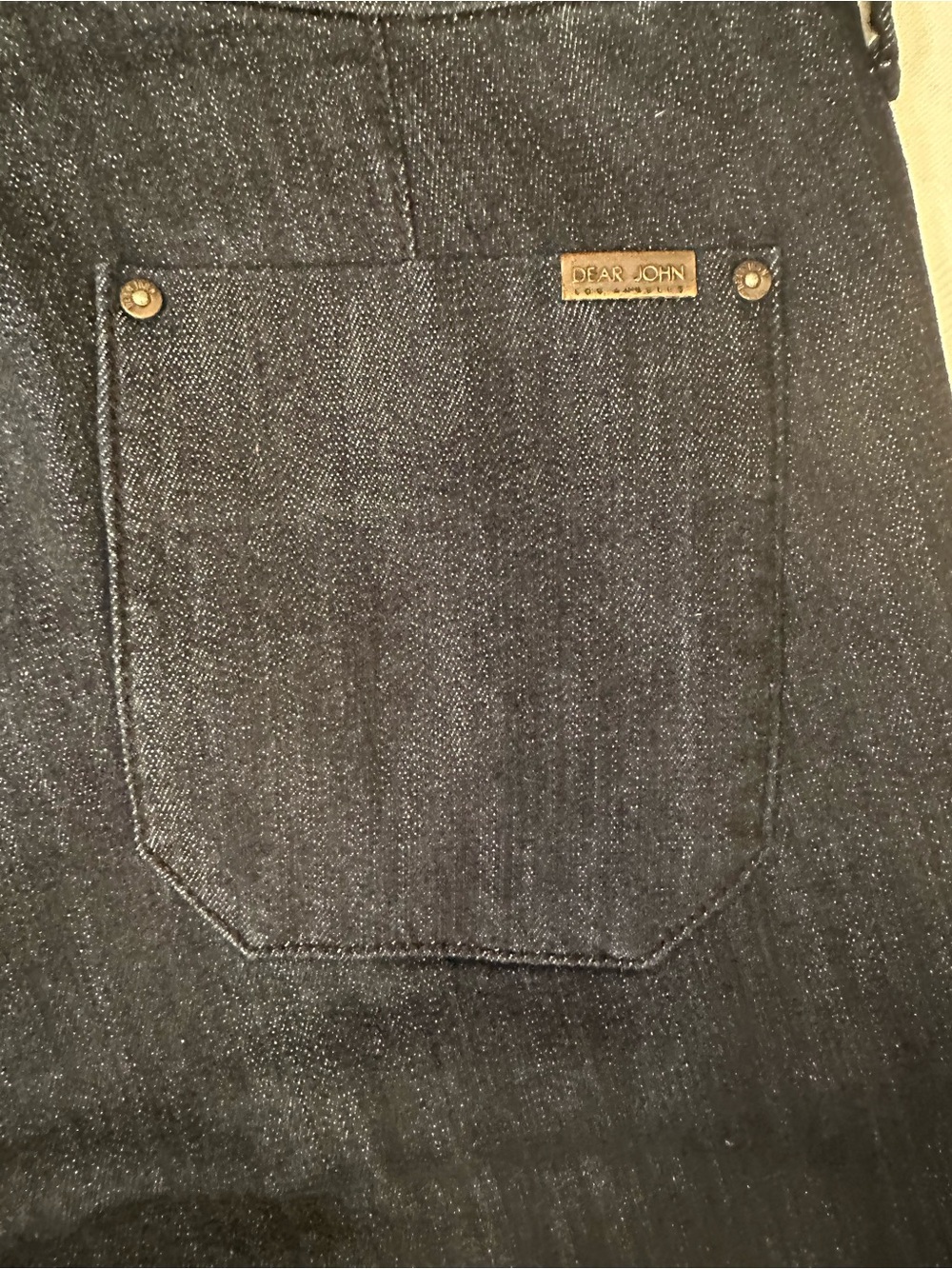 🔥💙🔥 Pristine Condition, Dear John Dark Blue Bootcut Jeans, Size 30/10 - Picture 4 of 13